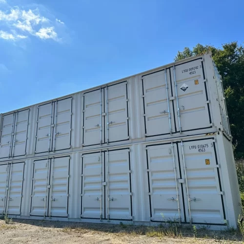 40ft High Cube zeecontainer met 4 deuren en open zijkant - container voor één reis en gemakkelijke toegang