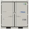 10ft zeecontainer - veilige stalen opslagcontainer - wind- en waterdicht (WWT) - wit