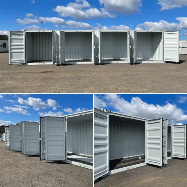 40ft High Cube zeecontainer met 4 deuren en open zijkant - container voor één reis en gemakkelijke toegang