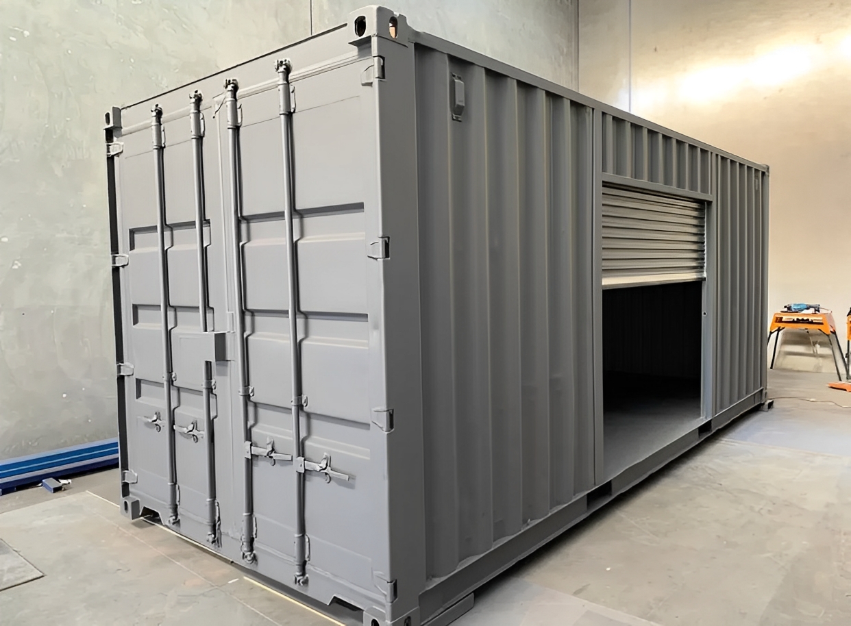 20ft zeecontainer met zijroldeur in Nederland
