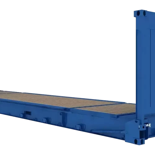 40ft inklapbare Flat Rack-zeecontainer - zwaar extra groot vrachtplatform