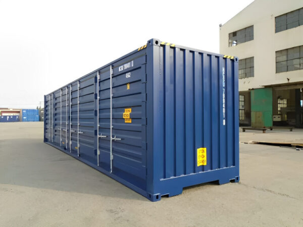 40ft-High-Cube-Open-Side3-768x576-1.jpg 40ft High Cube zeecontainer met volledige opening aan de zijkant - één reis Nieuw | 11,84 m volledige zijtoegang
