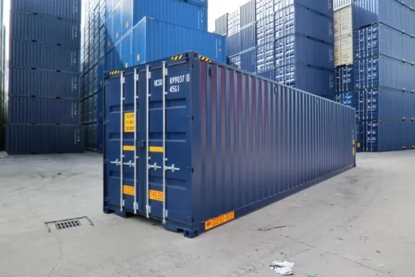 40ft-container-tunnel-one-trip-rear.webp 40ft tunnelcontainer met dubbele einddeuren - Nieuwe container voor één reis met dubbele toegang