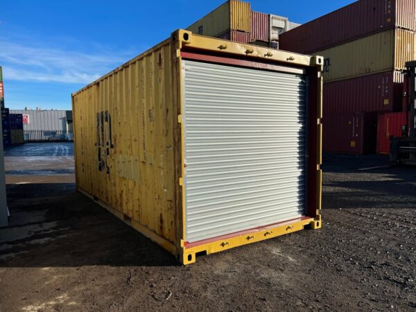 20ft zeecontainer met rolluikdeur aan de voorkant - Veilige opslagcontainer te koop