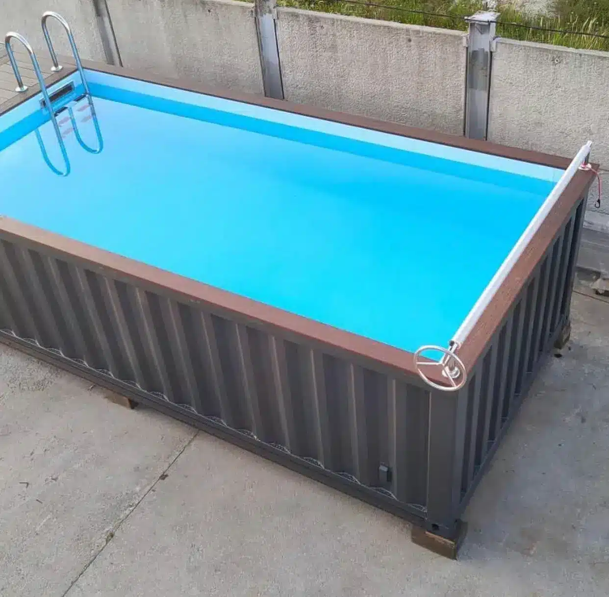 20ft container zwembad stalen in Nederland