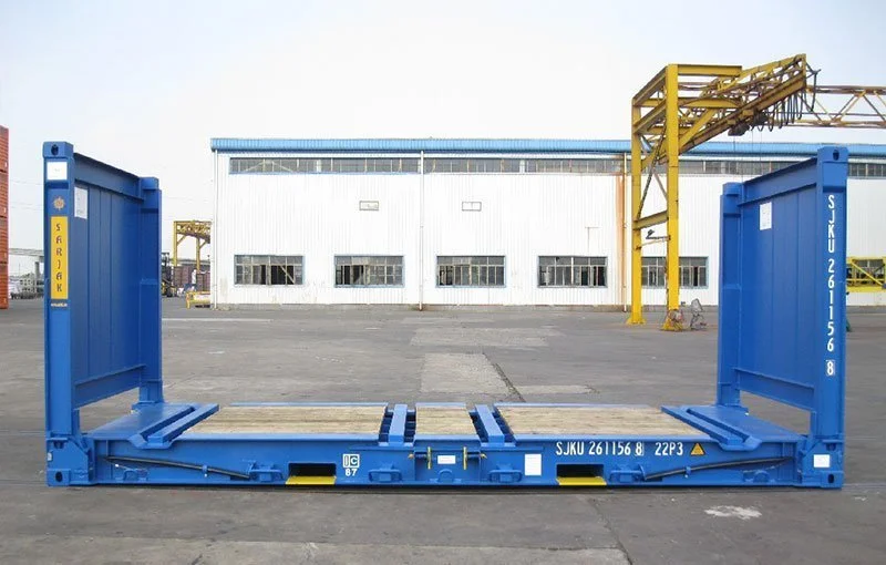 20ft inklapbare flat rack in Nederland