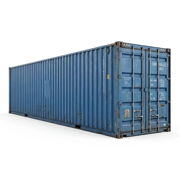 45ft High Cube gebruikte zeecontainer - vrachtwaardige blauwe opslagcontainer
