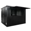 10ft zwarte containerbarkiosk - draagbare pop-upbar, café- en evenementencontainer