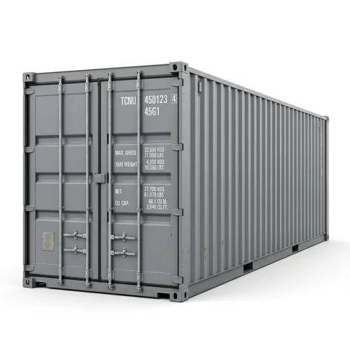 45ft High Cube Zeecontainer - Extra lange opslagcontainer voor één reis Grijs