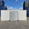 20ft zeecontainer met rolluikdeur - Nieuwe op maat gemaakte opslagcontainer RAL 7035 wit