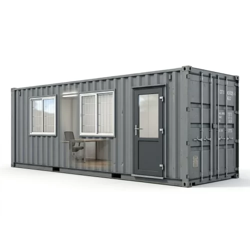40ft draagbare kantoorcontainer - Omgebouwd mobiel kantoor met dubbele ramen