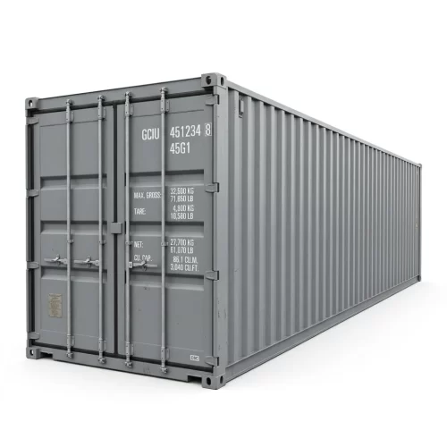 45ft High Cube Zeecontainer - Extra lange opslagcontainer voor één reis Grijs