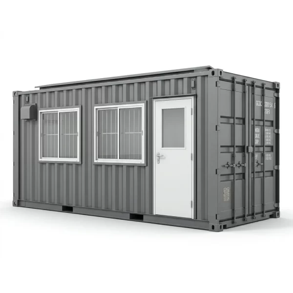 20ft draagbare kantoorcontainer - Omgebouwde kantoorcontainer grijs