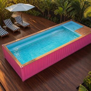 Roze 30 FT Container Zwembad