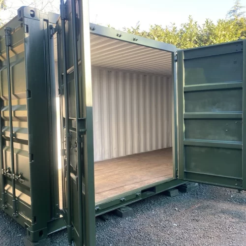 20ft zeecontainer met zijopening - opslagcontainer met volledige toegang aan de zijkant | Levering deurhak Nederland