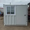 7ft-opslagcontainer voor locaties met personeelsdeur en veiligheidsraam - Nieuwe compacte opslageenheid