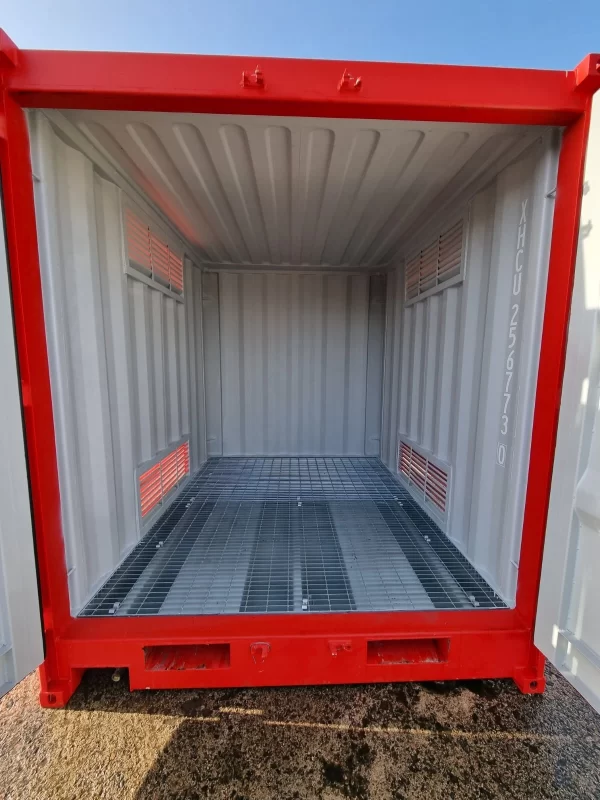 9ft opslagcontainer voor gevaarlijke goederen - Bunded DG Chemical Store met gegalvaniseerde roostervloer