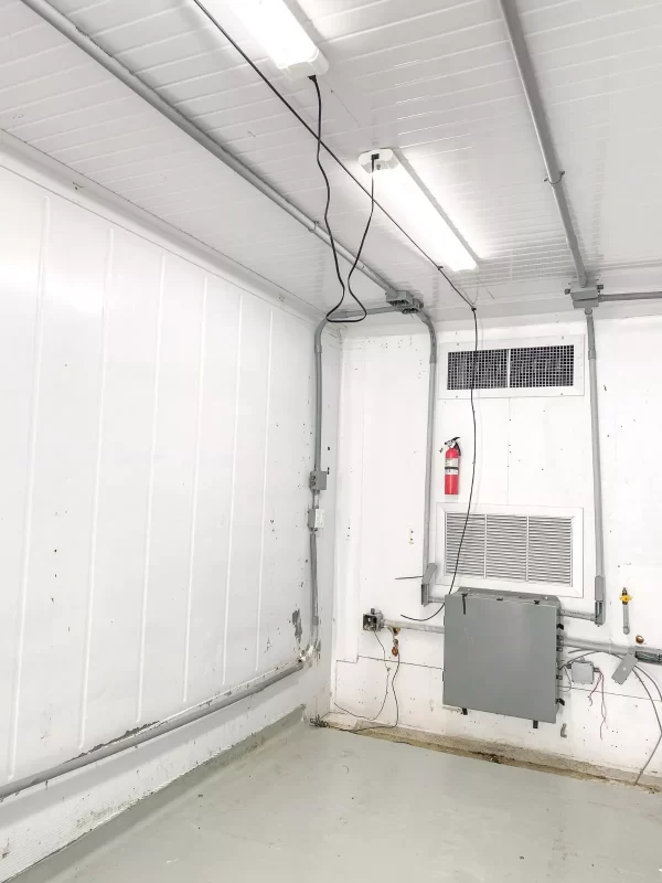 40ft High Cube geïsoleerde zeecontainer met 5 ton HVAC-systeem | Klimaatgestuurde container