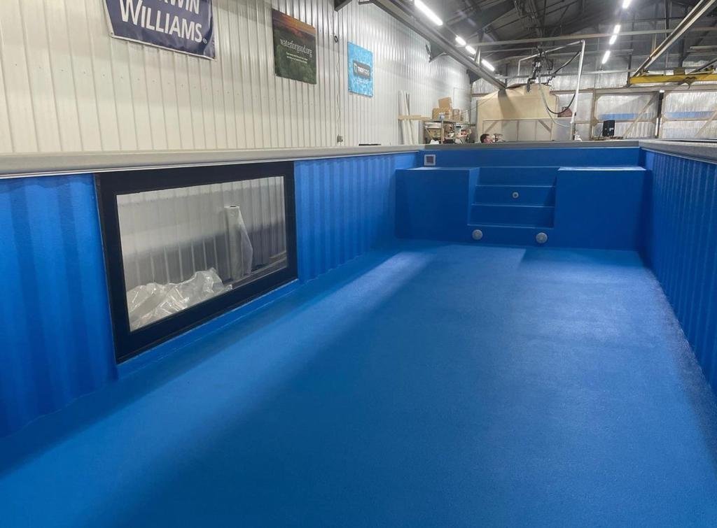 40 ft container zwembad in Nederland