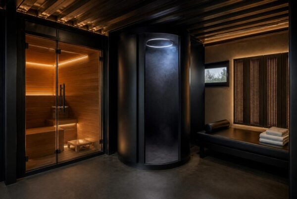 De Ultieme Containerwoning - 10-Module Luxe Binnenplaats Wellness Villa met Plunge Pool, 3 Slaapkamers, Kantoor, Kunstatelier & Ontspanningsruimte
