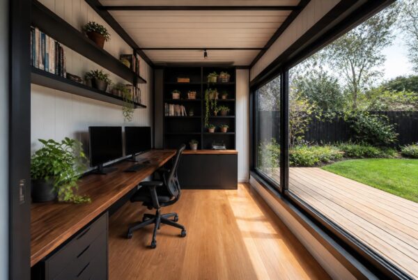 De Ultieme Containerwoning - 10-Module Luxe Binnenplaats Wellness Villa met Plunge Pool, 3 Slaapkamers, Kantoor, Kunstatelier & Ontspanningsruimte