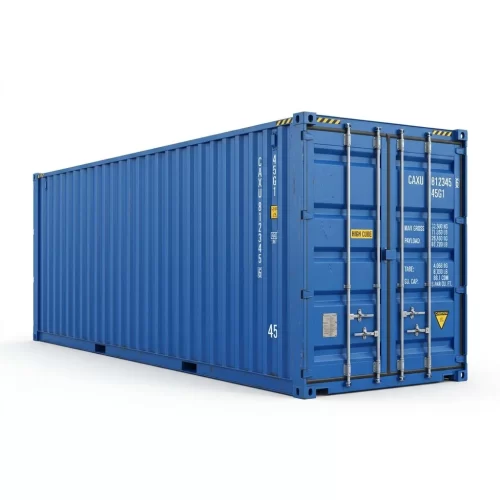 45ft High Cube-zeecontainer - Eén reis blauwe extra lange opslagcontainer